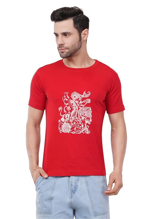 Cotton Printed T-Shirt -Maa Durga 